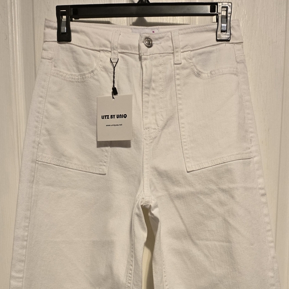 NWT Uniq By Litz Jeans Women's Size 3 Color White Style #LP-41079 - Picture 12 of 13